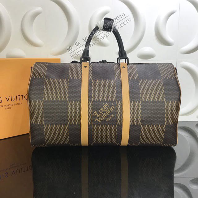 路易威登LV旅行包 N40360 Keepall Bandoulière50旅行袋 lv新款男士旅行箱包  ydh3807